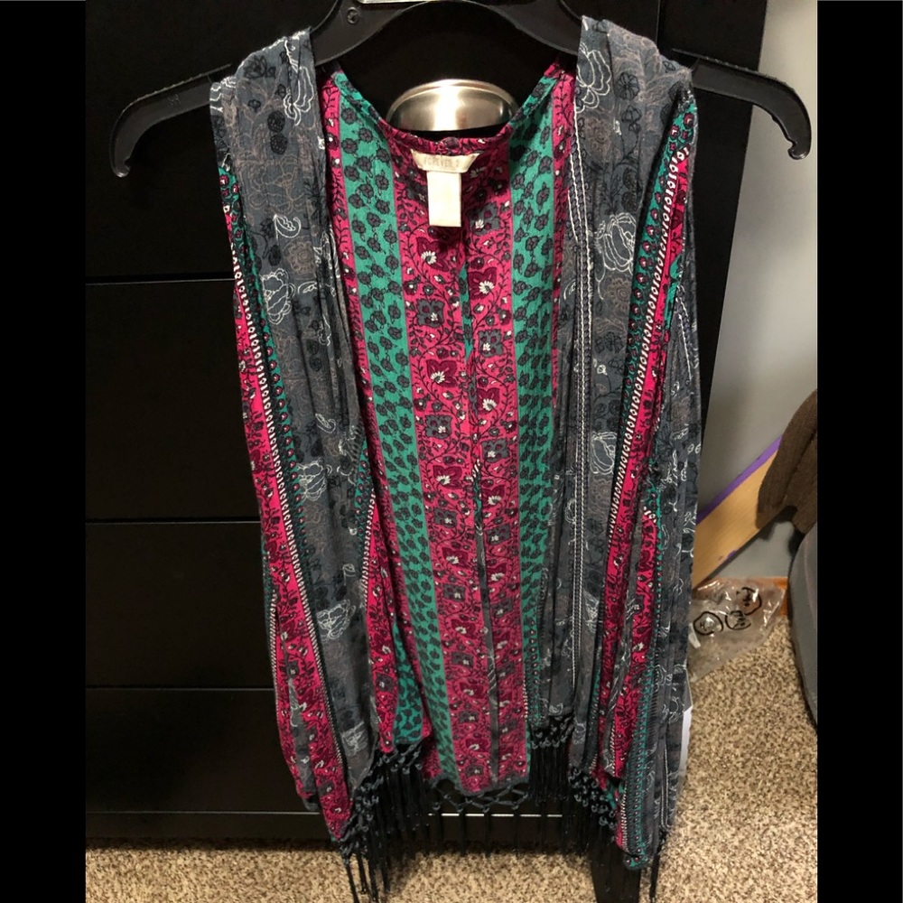 open shoulder cardigan